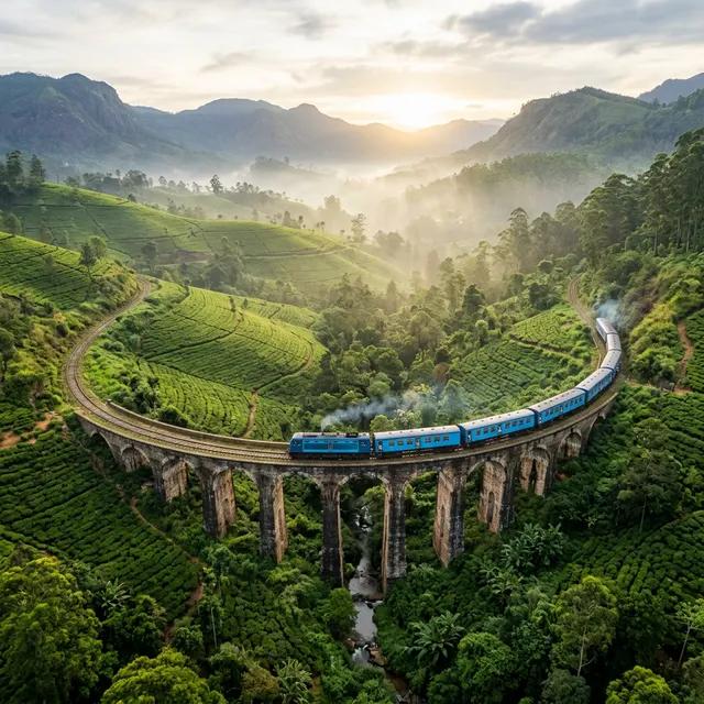 Ceylon tea plantations